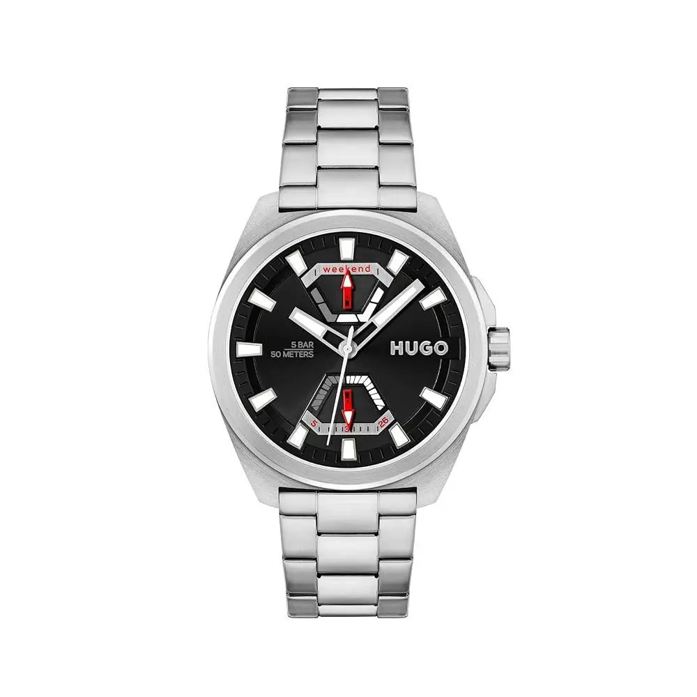 Hugo Boss Men`s Expose Black Dial Quartz 44mm Watch 1530242
