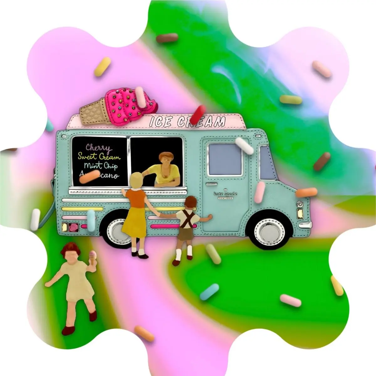Kate Spade Flavor OF The Month Ice Cream Truck Crossbody Bag Discount