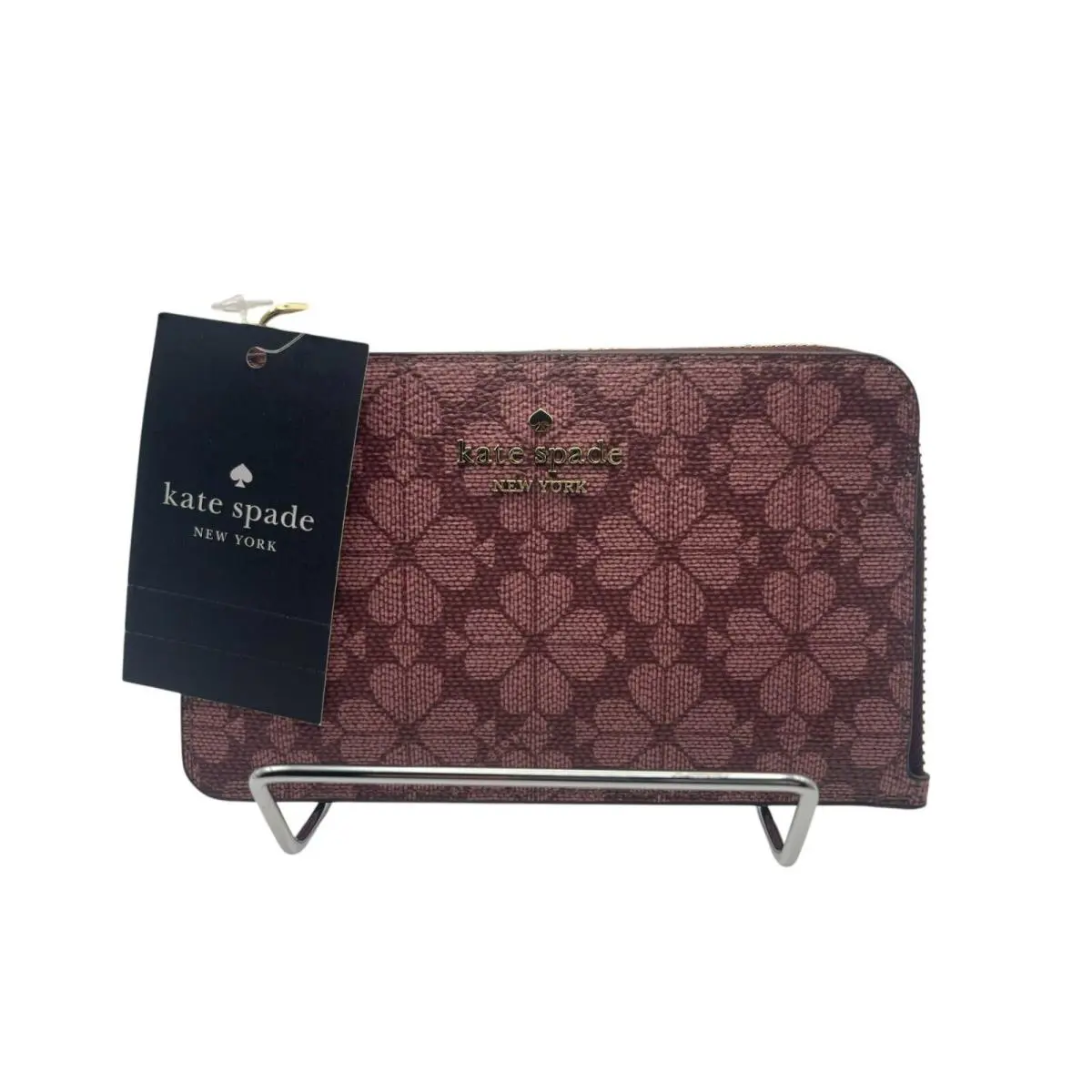 Kate Spade Lucy Small L-zip Wristlet - Grenache Multi