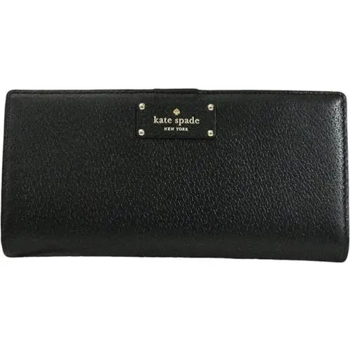 Kate Spade Wallet Groves Street Black Large Stacey Bi Fold Leather