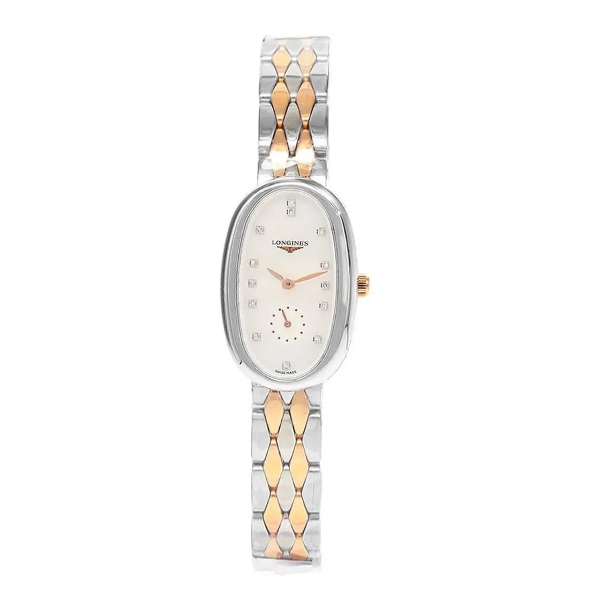 Longines Symphonette 21mm Mop Dial 18K Rose Gold Women`s Watch L2.306.5.87.7