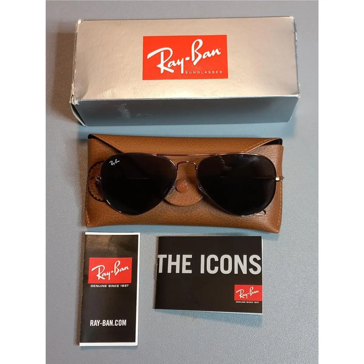 Ray-ban Aviator ORB3025 5884 Sunglasses Unisex F:rose Gold/l:dark Gray Polarized