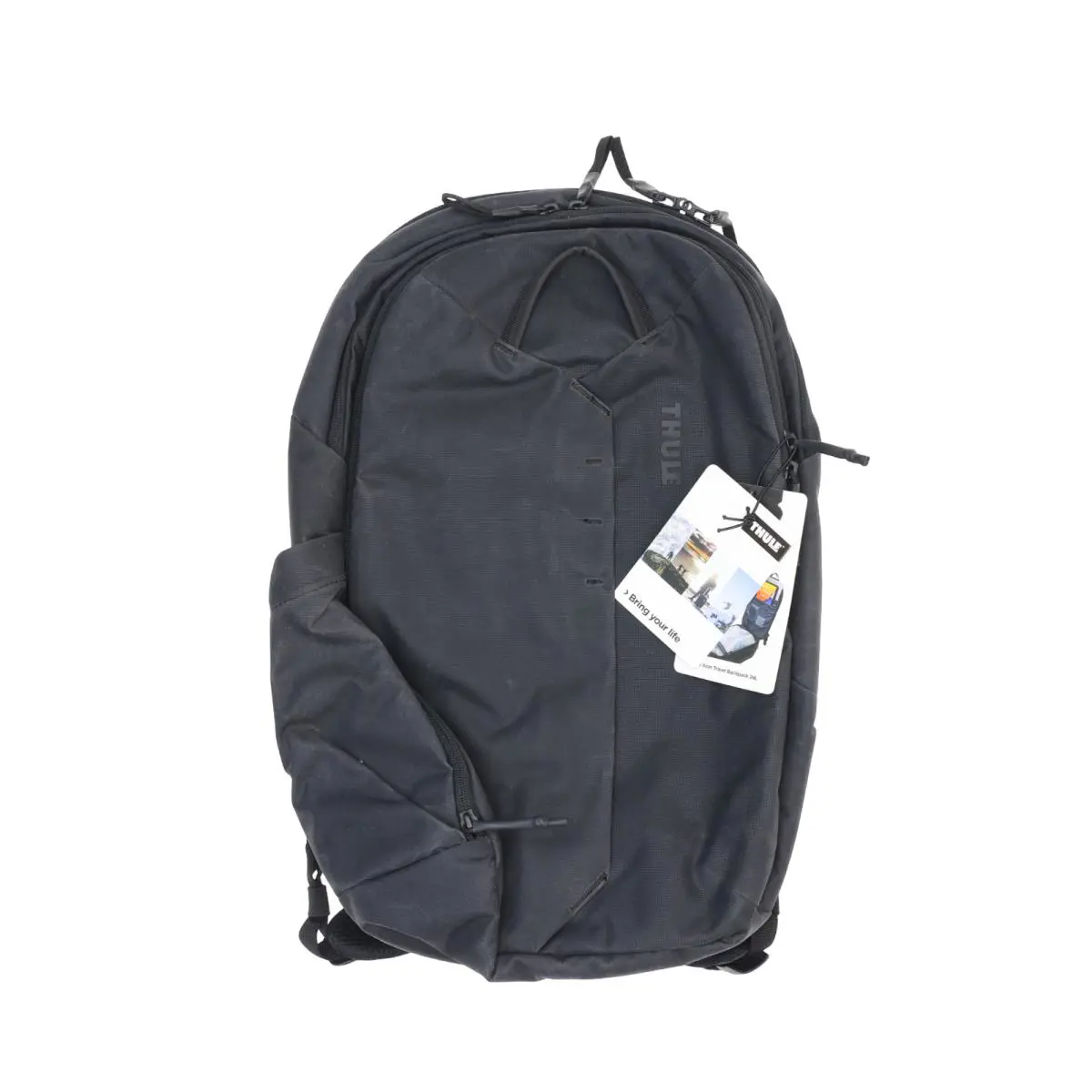 X2101 Black Water-resistant Waxed Canvas Aion Travel Backpack 28L by Thule