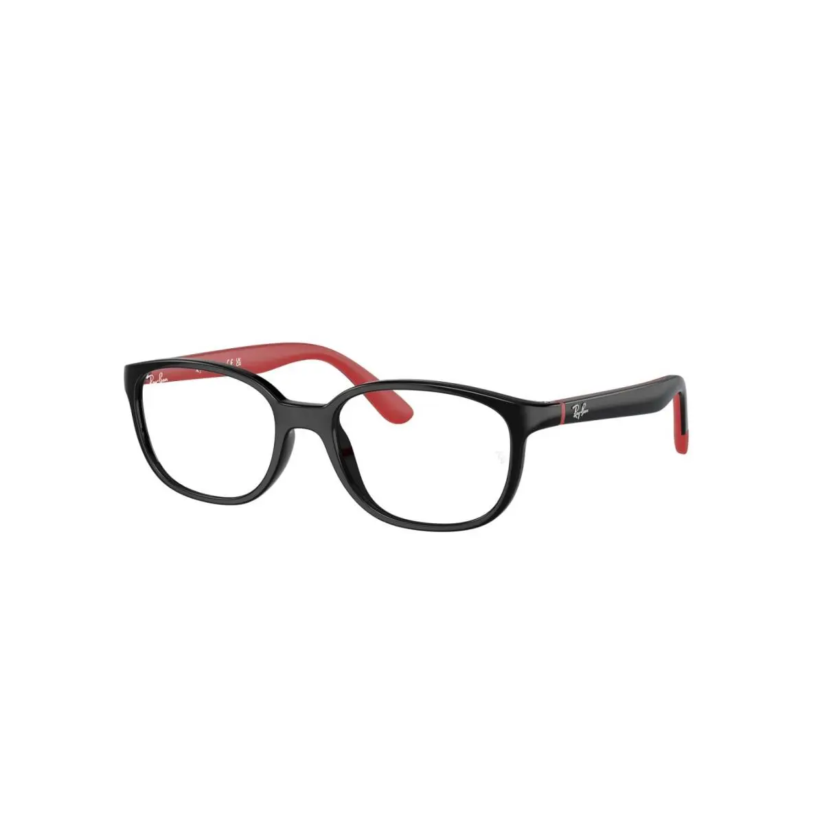 Ray-ban Kids RY1632 3928 Eyewear - Black on Red Rubber / Demo Lens 130-46-16mm by Ray-Ban