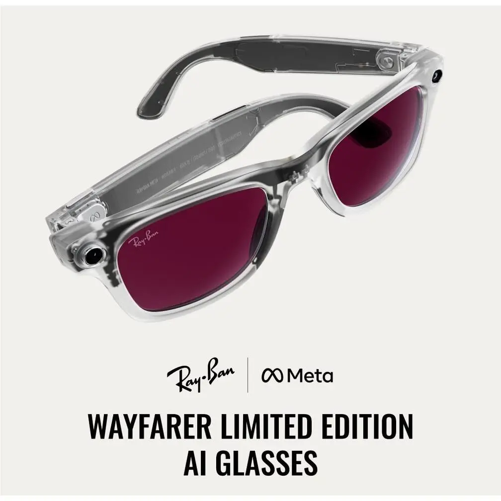 Limited Edition Ruby Transparent Rayban Meta Gen 2 Smartglasses