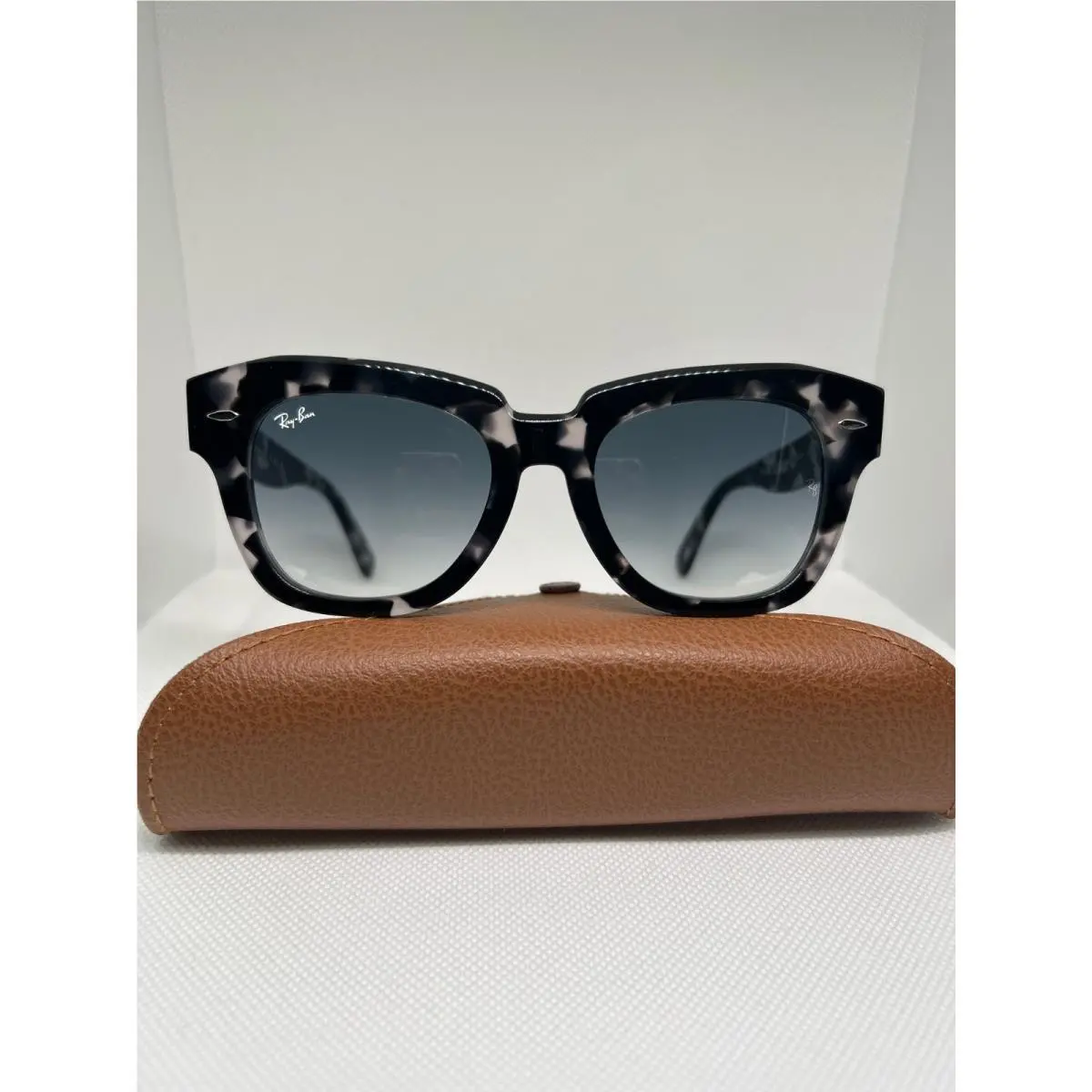 Ray Ban RB2186 133371 Gray Havana Gradient Unisex 52 mm Sunglasses