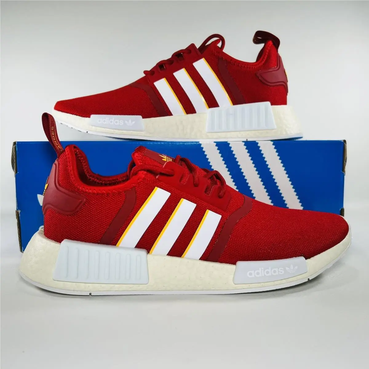 Adidas Originals NMD_R1 Men`s Shoes Athletic Sneakers Red Off White GX9888