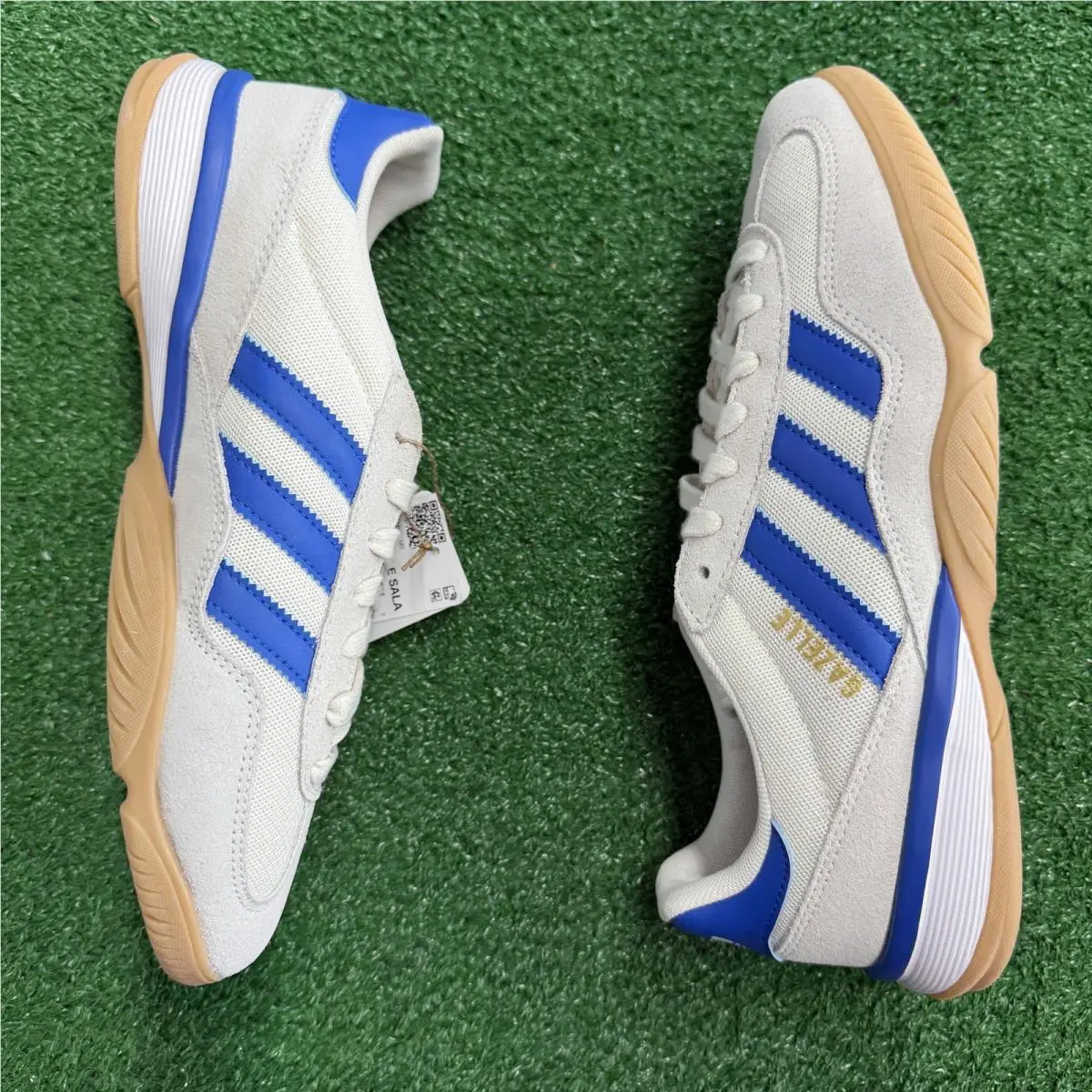 Adidas shoes - adidas Gazelle Sala Off White Blue Cloud White - JR3839 - White 6