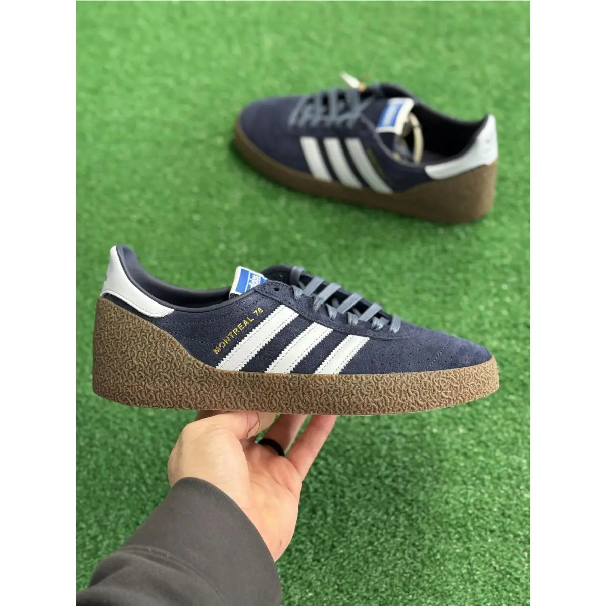 Adidas Montreal 76 Shadow Navy Halo Blue Mens JR8372 Sz 9