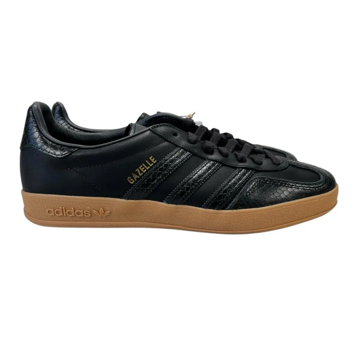 Adidas Gazelle Indoor Snakeskin Pack Black Gum Shoes IF1978 Men`s Sizes 10-11.5