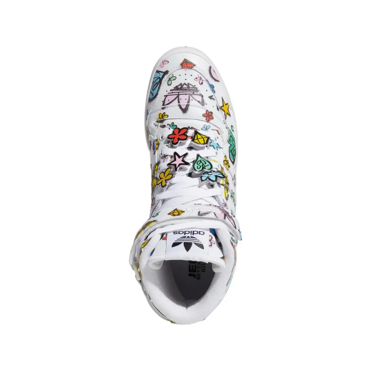Adidas shoes - Jeremy Scott Forum 84 Hi Mono - HQ1128 - White 3