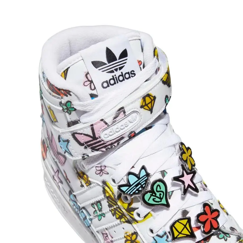 Adidas shoes - Jeremy Scott Forum 84 Hi Mono - HQ1128 - White 4