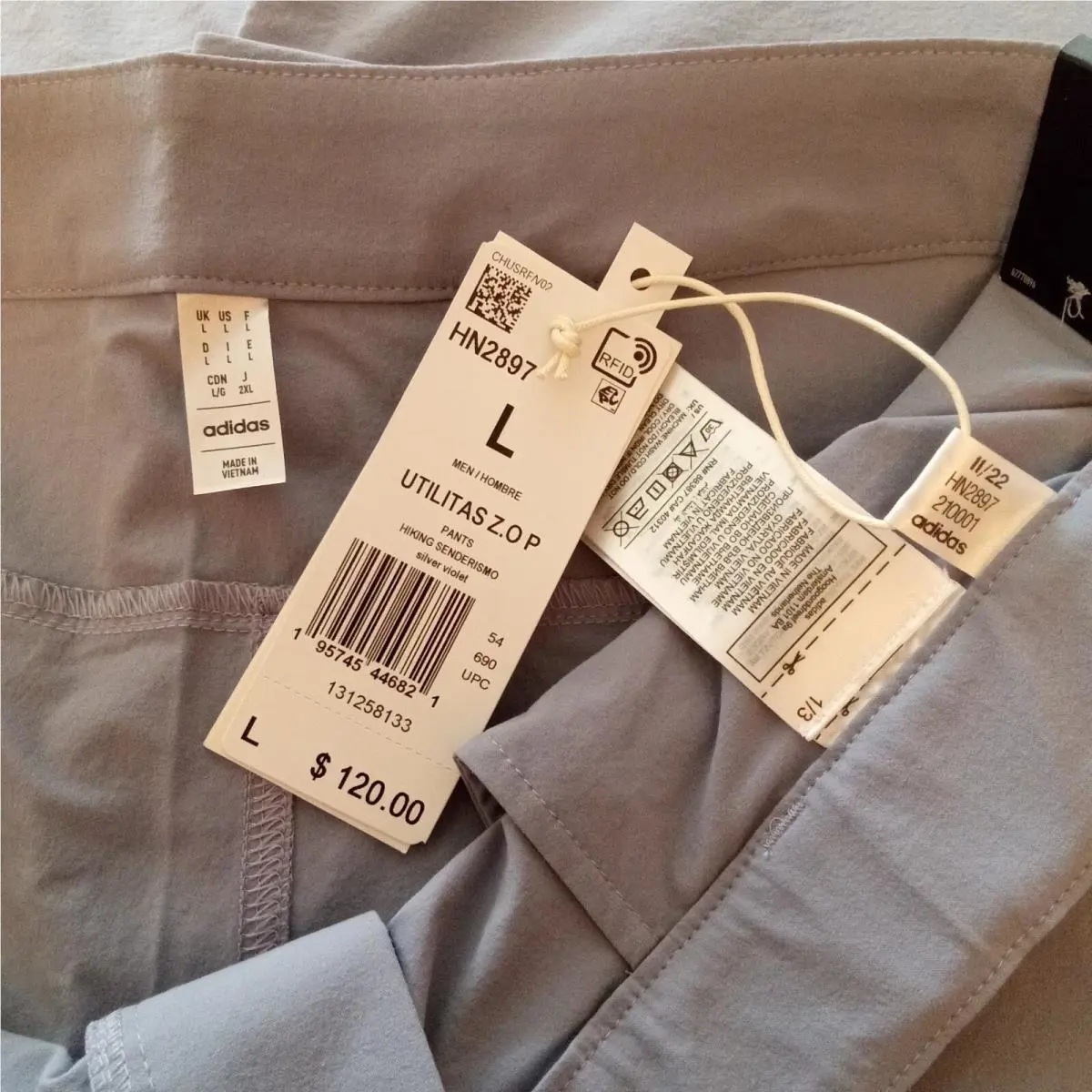 Adidas clothing - Gray (UPC: 195745446821) 5