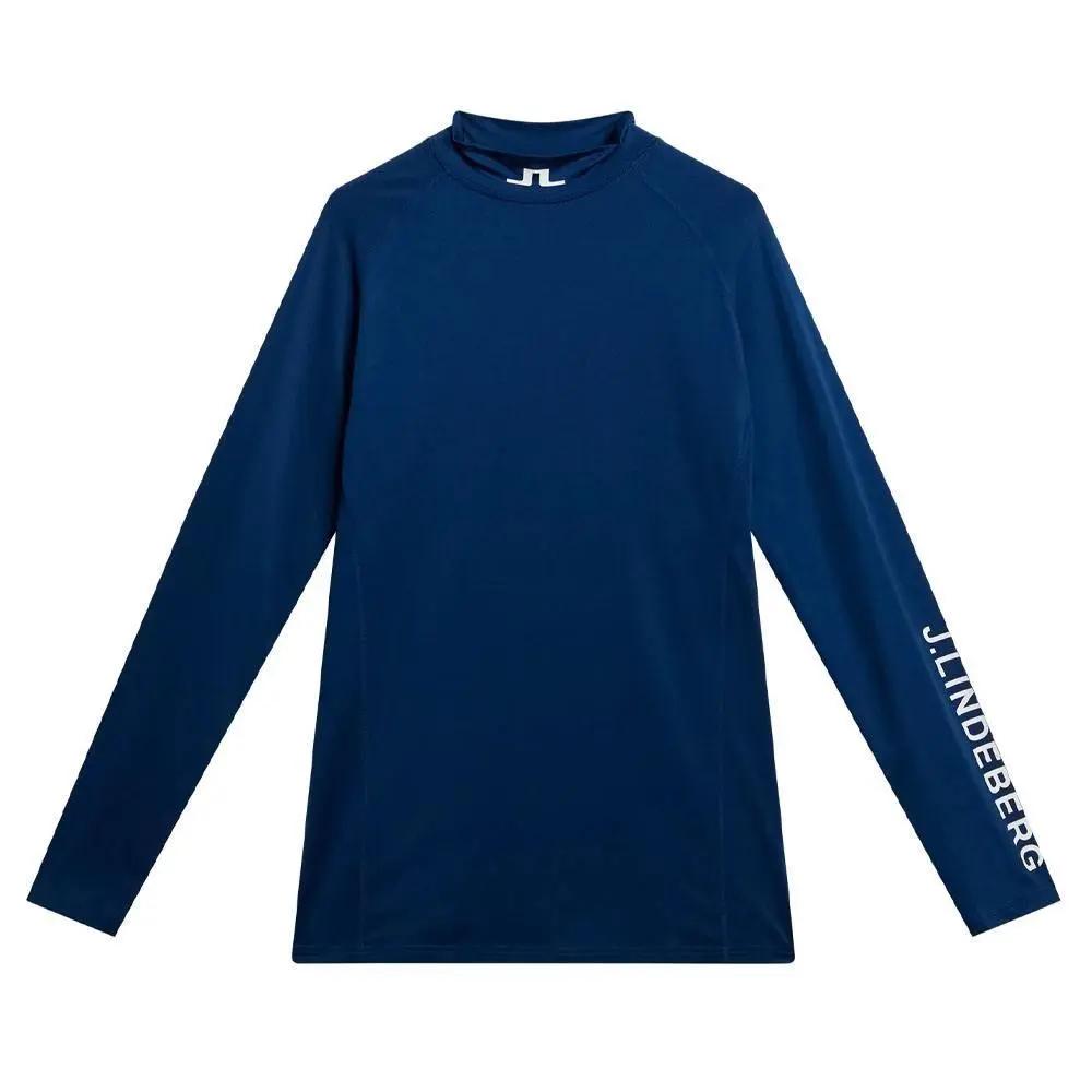 Adidas J.lindeberg Men Aello Soft Compression Top Golf Baselayer Estate Blue - SS24