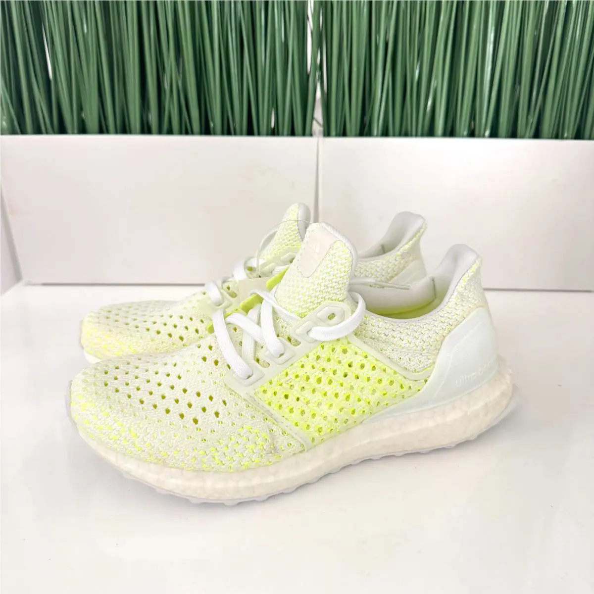 Adidas Ultraboost Clima Nby Running Shoes White Green B43506 Womens Size 6