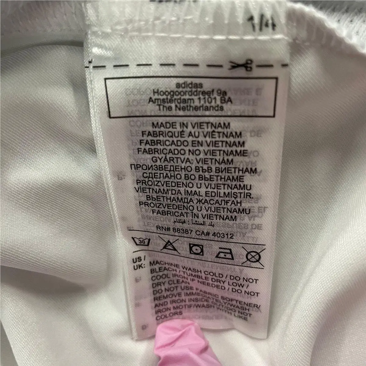 Adidas clothing - vs-182637 - vs-182637 - White (UPC: 197626982787) 0
