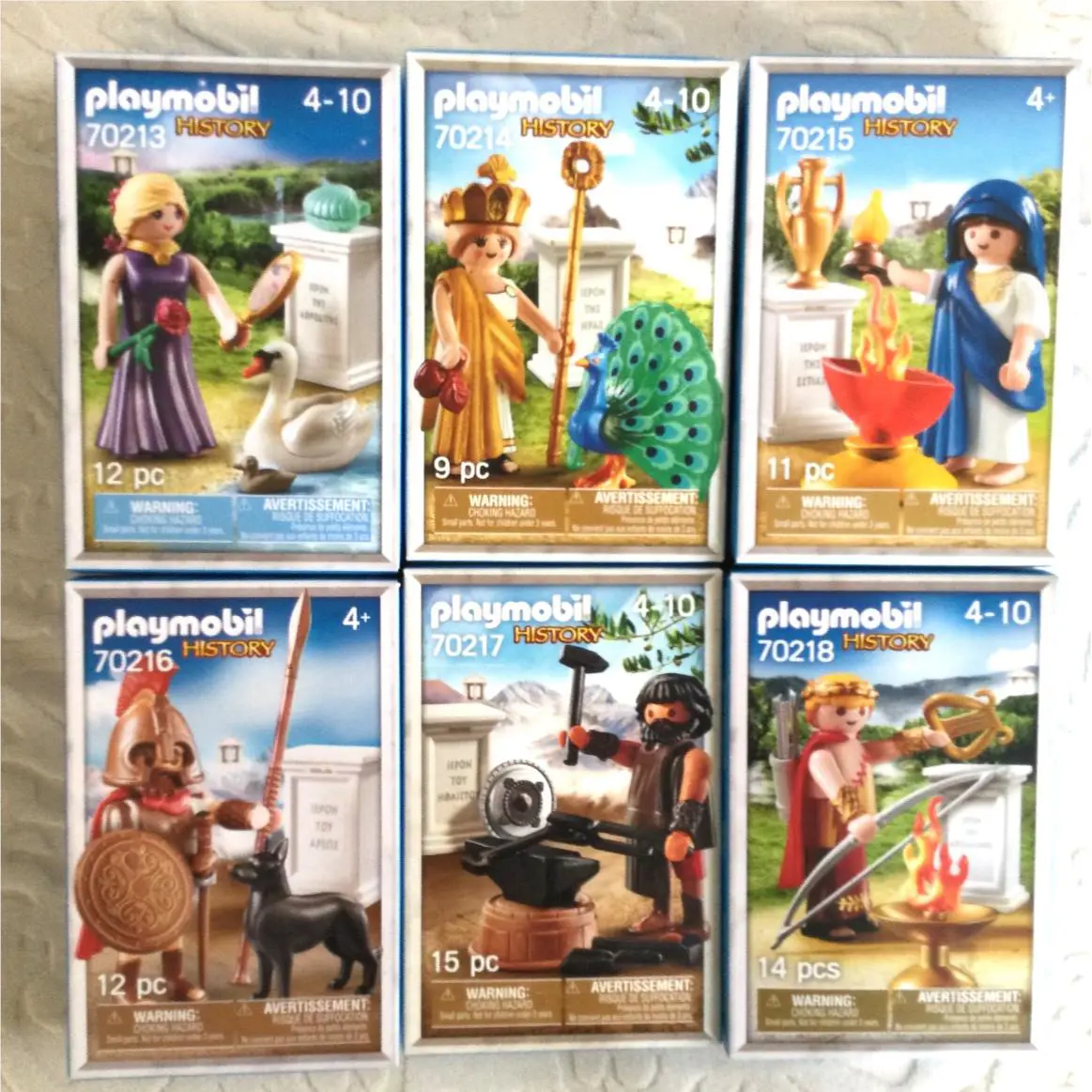 Playmobil Greek Gods Lot OF 6 Different European Exclusive