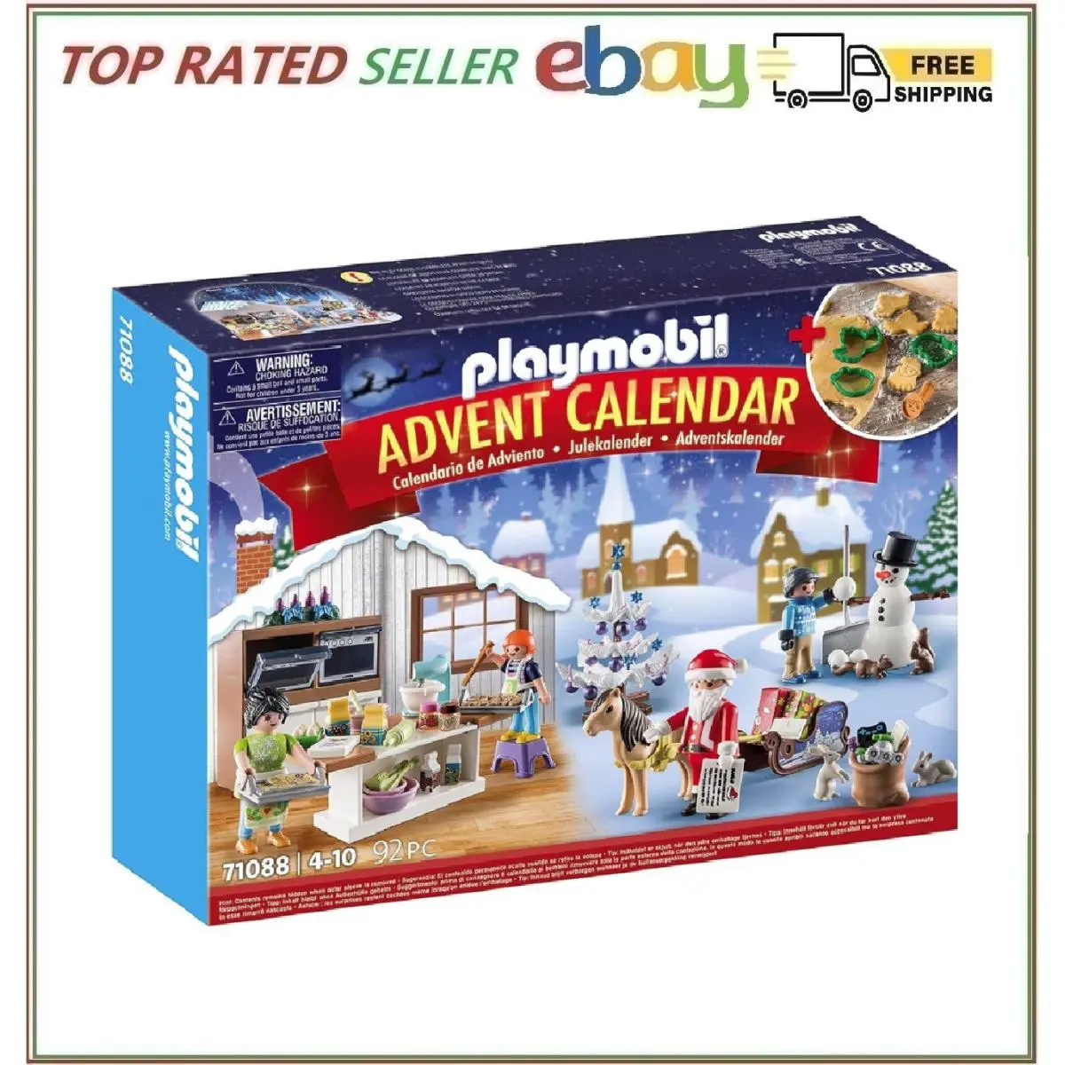 Playmobil Advent Calendar Christmas Baking Set with Fun Holiday Treats