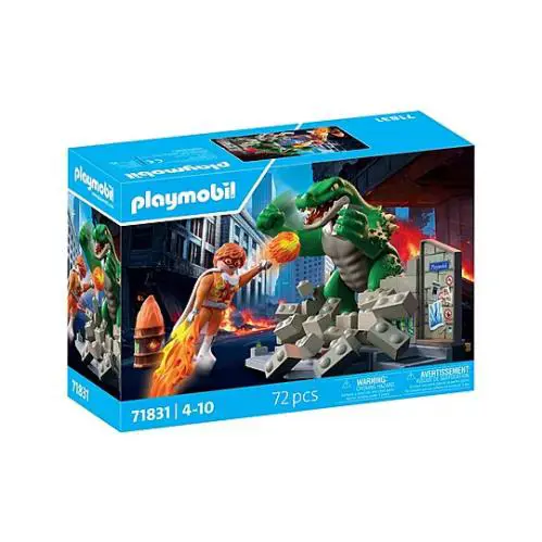 Playmobil 71831 Hero Battle Against Giant Lizard
