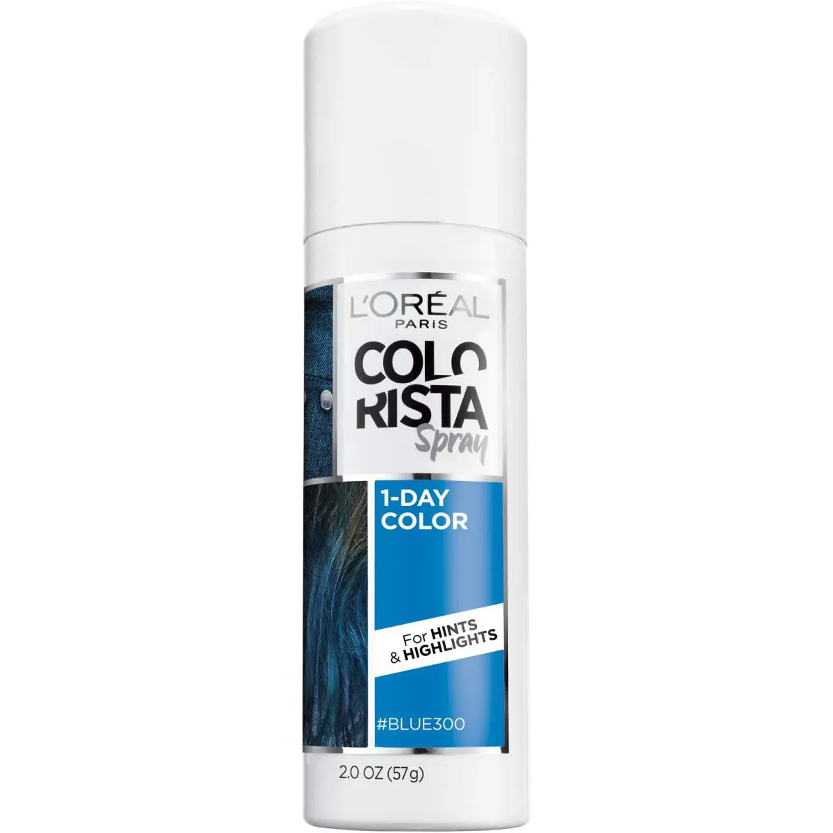 L`oreal Paris Colorista 1-Day Washable Temporary Hair Color Spray Blue 2