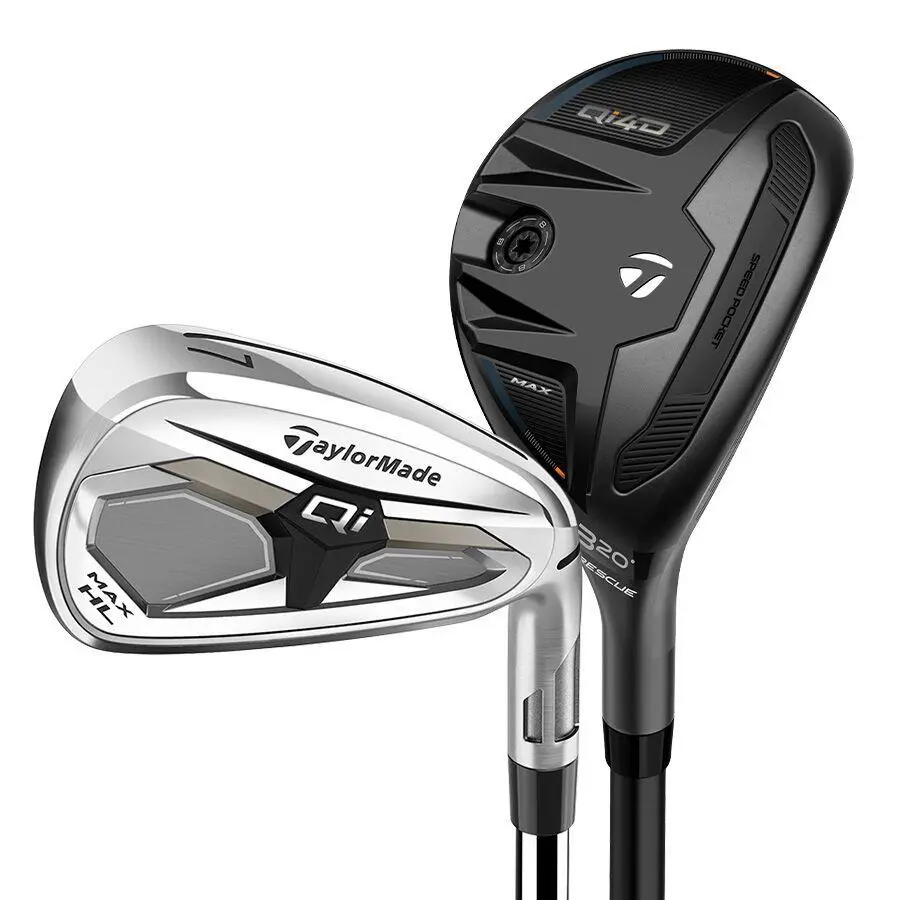 Taylormade Qi Max Combo 4H 5H 6-PW AW Set Kbs Max Lite Custom Steel Shaft