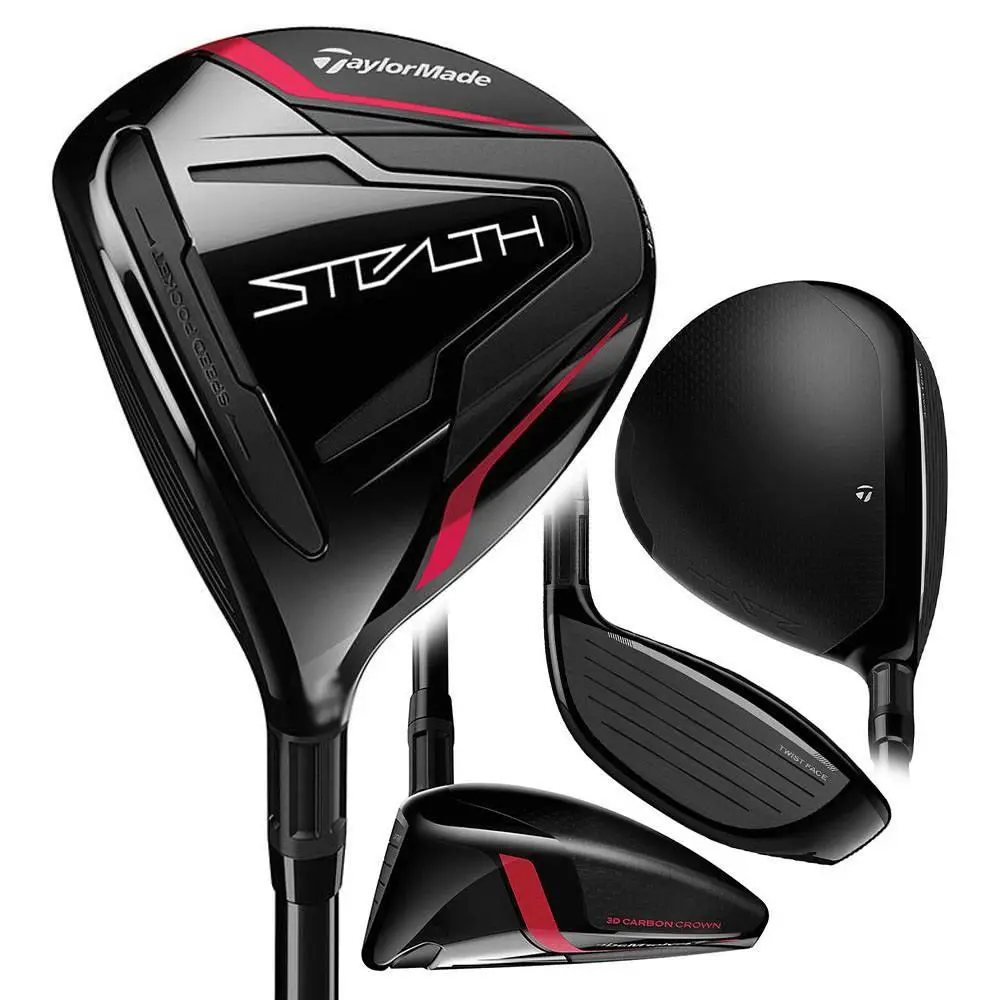 Taylormade Men Stealth Fairway Wood - 22 LH 3 15 Graph Reg - Chrome