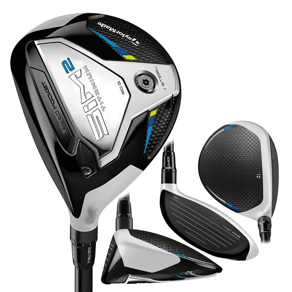 Taylormade Men SIM2 TI Fairway Wood - 21 LH 3 15 Graph Stiff - Chrome