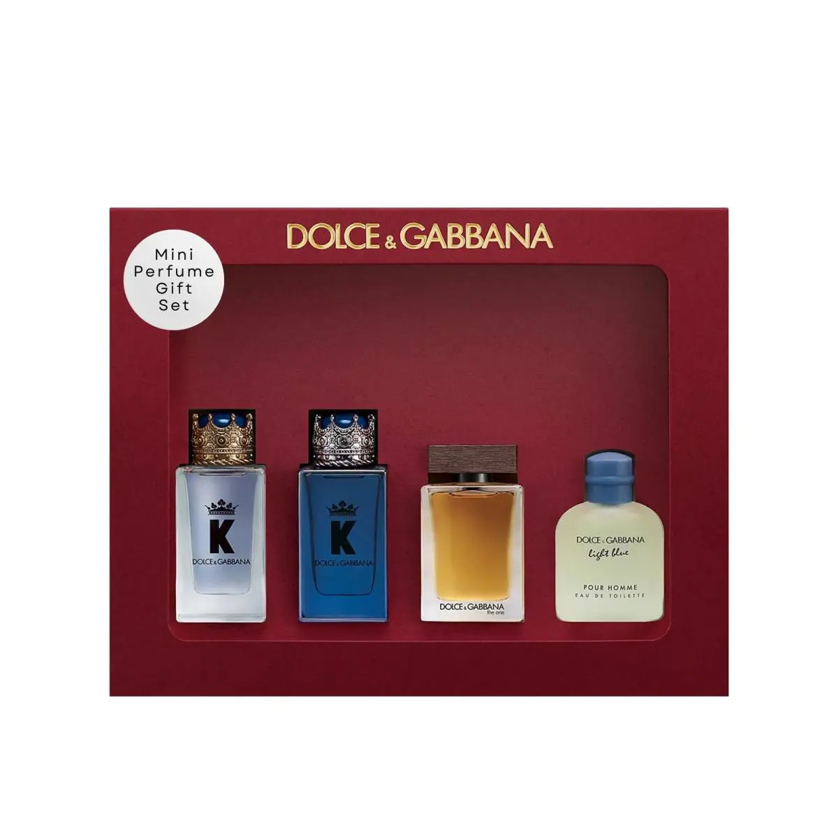 Dolce Gabbana Mini Fragrance Discovery Set For Men 0.15 oz 4pc