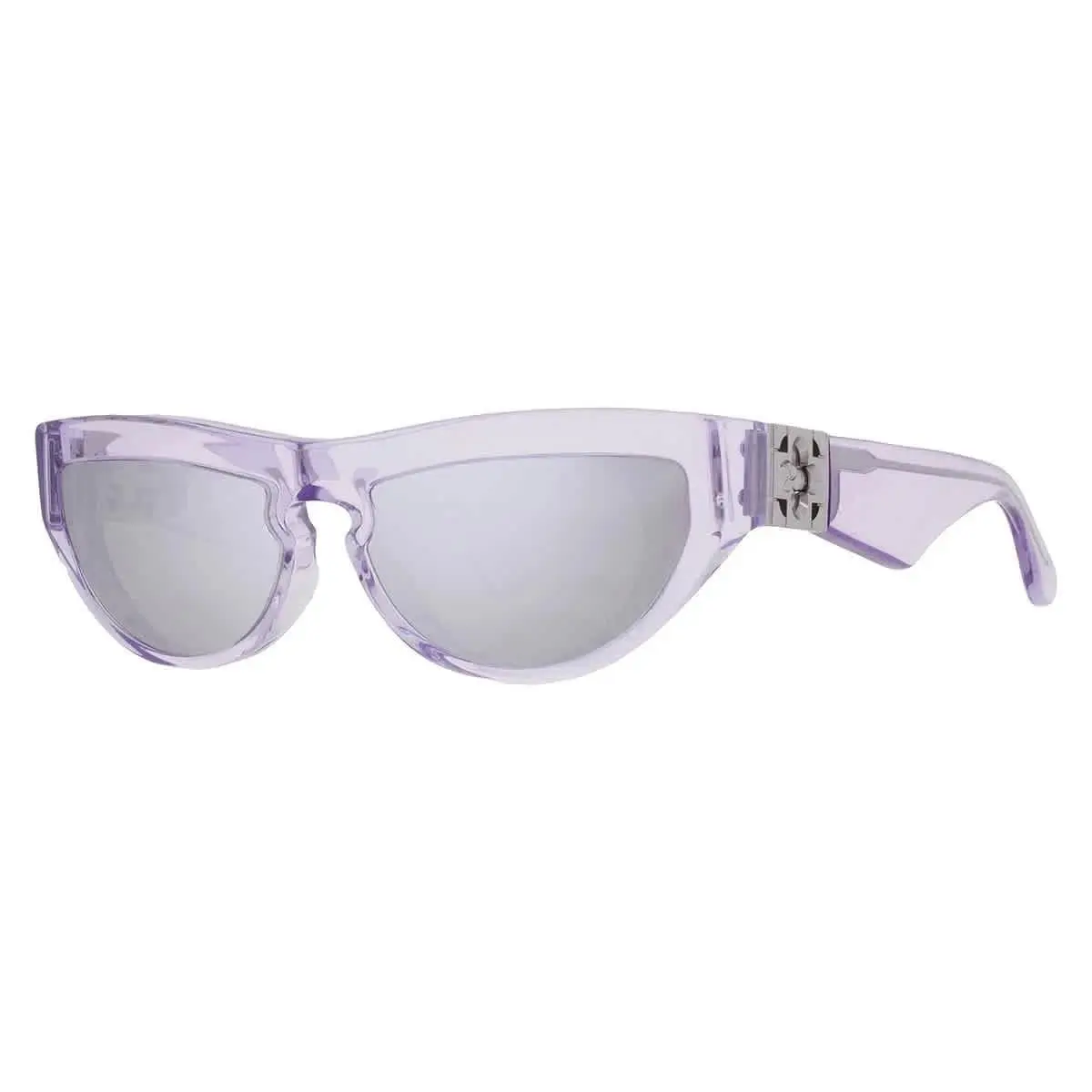 Burberry Grey Mirror Cat Eye Ladies Sunglasses BE4422U 40956G 58 - Purple, Frame: Purple, Lens: Grey