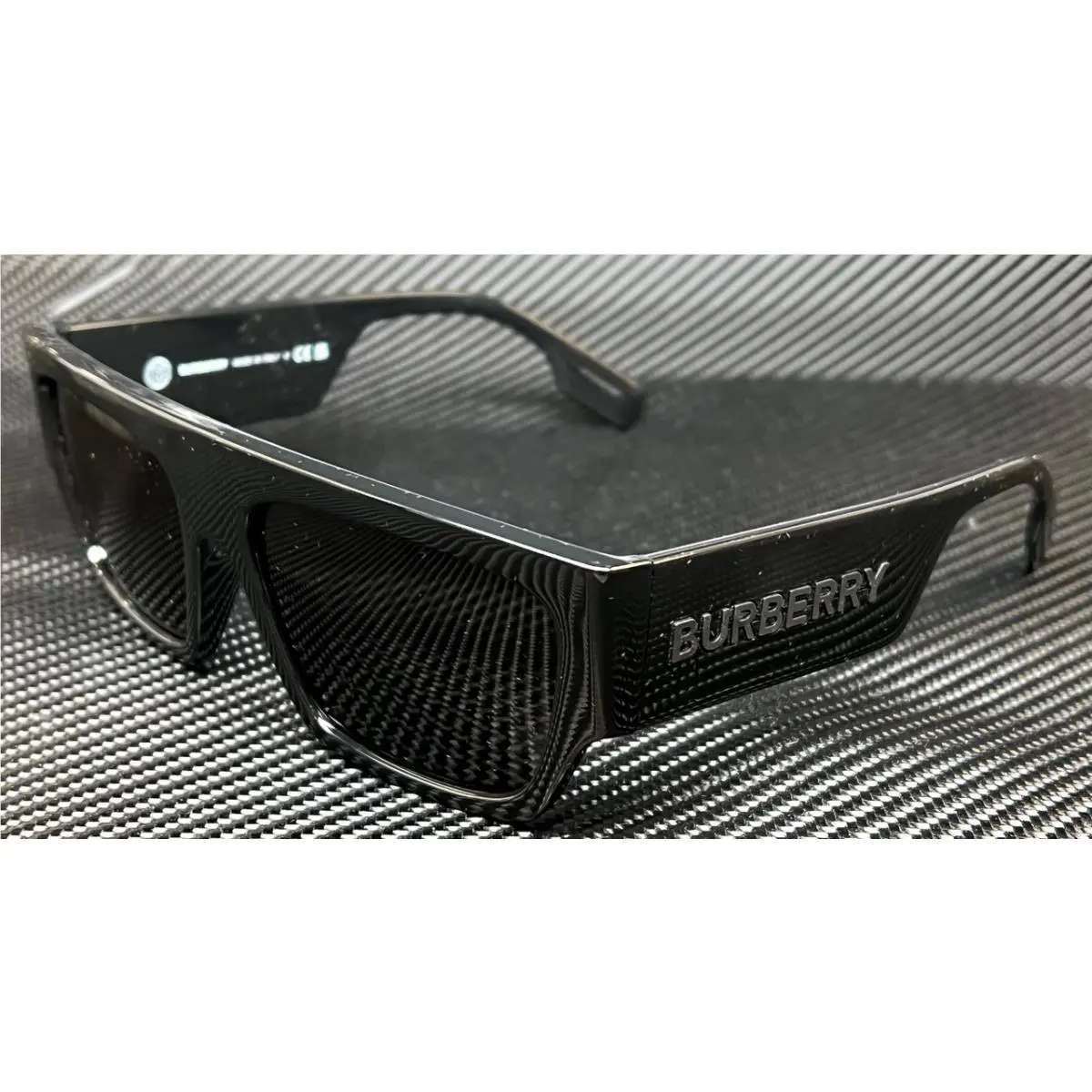 Burberry BE4397U 300187 Black Dark Grey Men`s 58 mm Sunglasses