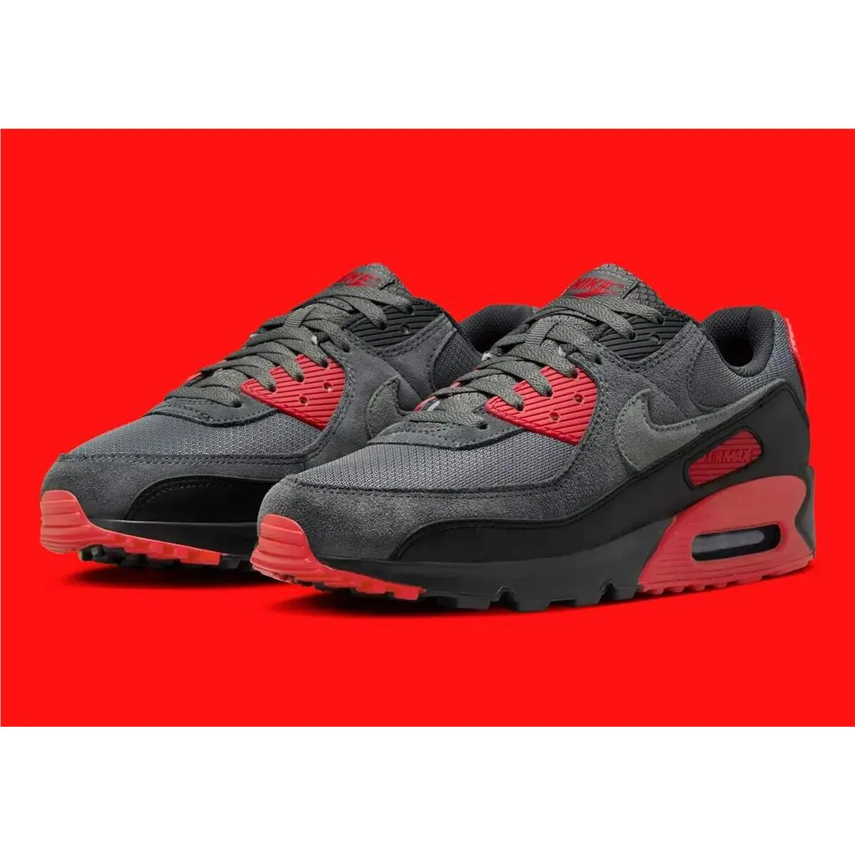 Nike shoes - Nike Air Max 90 - Air Max - DM0029-007 - Black/Iron Grey/Fire Red/Smoke Grey 4