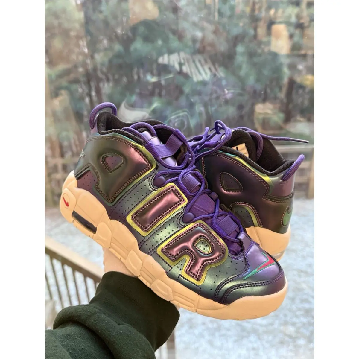 Nike shoes - Nike Air More Uptempo - Air More Uptempo - 922845 500 - Court Purple/Rush Pink/Neptune Green 5