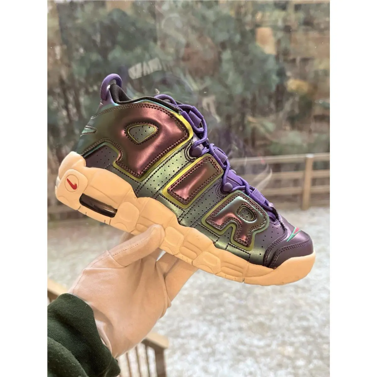 Nike shoes - Nike Air More Uptempo - Air More Uptempo - 922845 500 - Court Purple/Rush Pink/Neptune Green 8