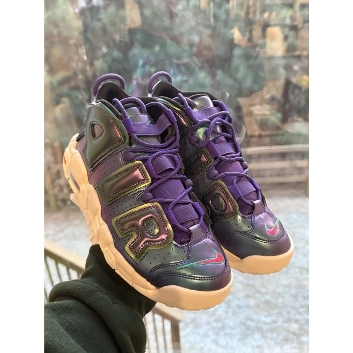 Nike shoes - Nike Air More Uptempo - Air More Uptempo - 922845 500 - Court Purple/Rush Pink/Neptune Green 10