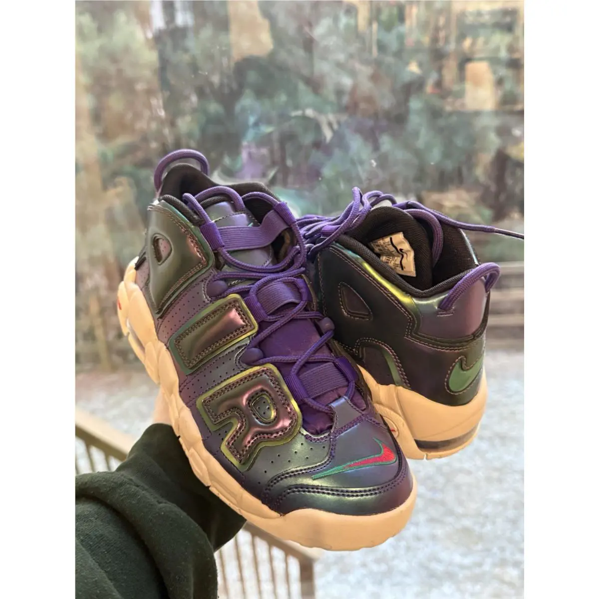 Nike shoes - Nike Air More Uptempo - Air More Uptempo - 922845 500 - Court Purple/Rush Pink/Neptune Green 11