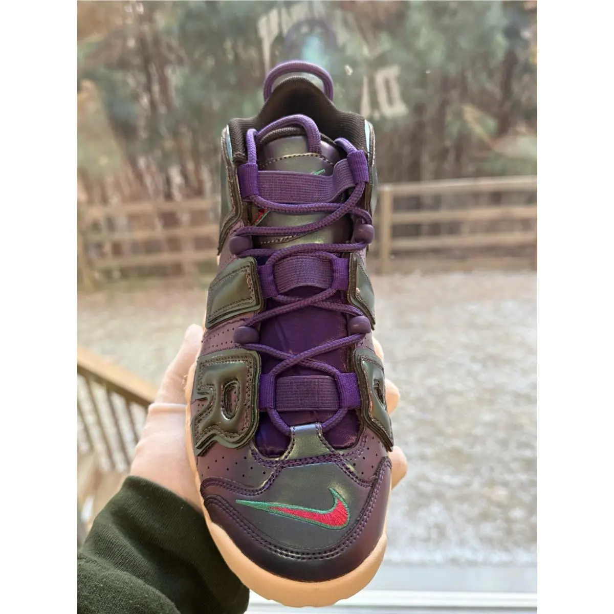 Nike shoes - Nike Air More Uptempo - Air More Uptempo - 922845 500 - Court Purple/Rush Pink/Neptune Green 12
