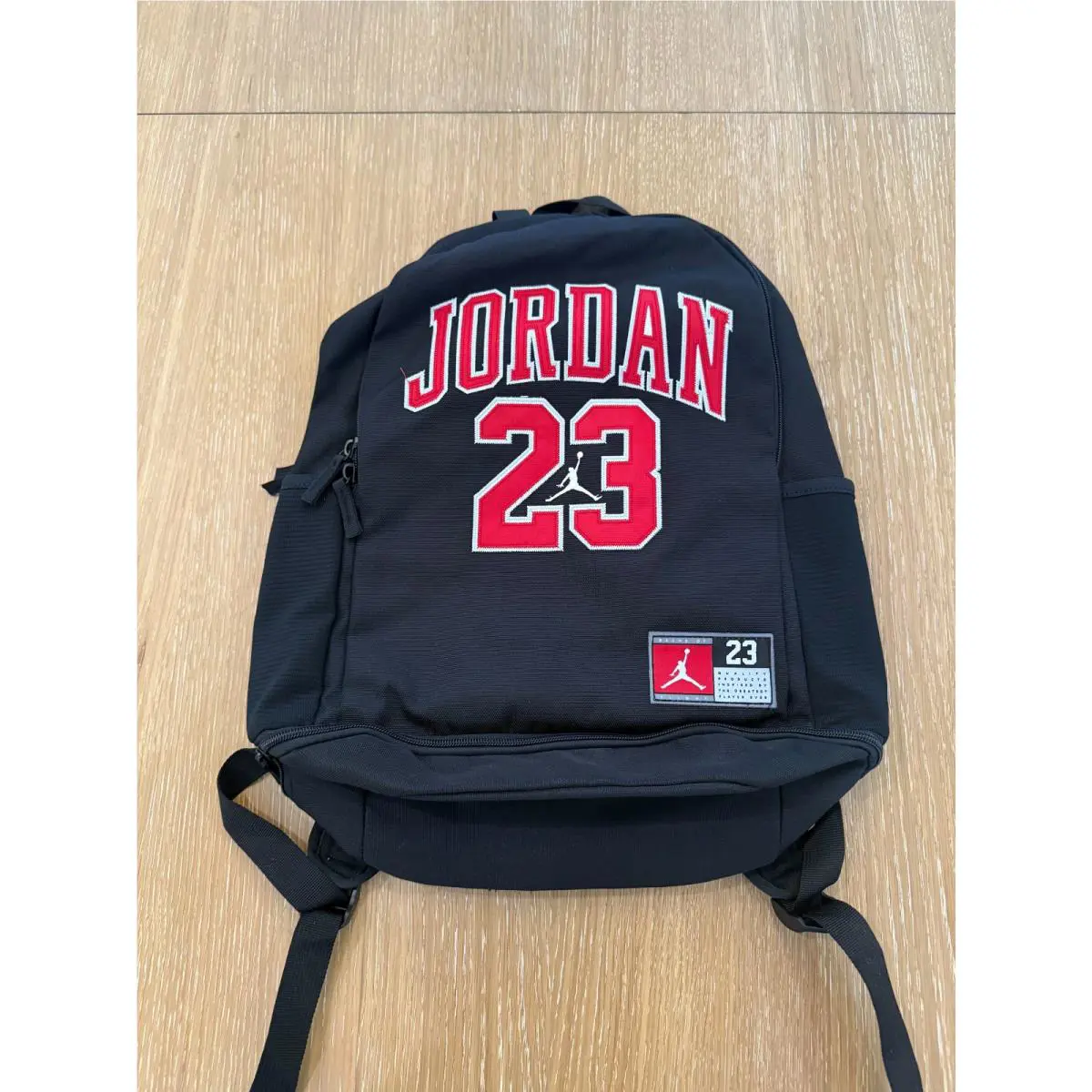 Air Jordan Jersey Backpack 23 Chicago Bulls Black Red 9A0780-023 Black by Nike