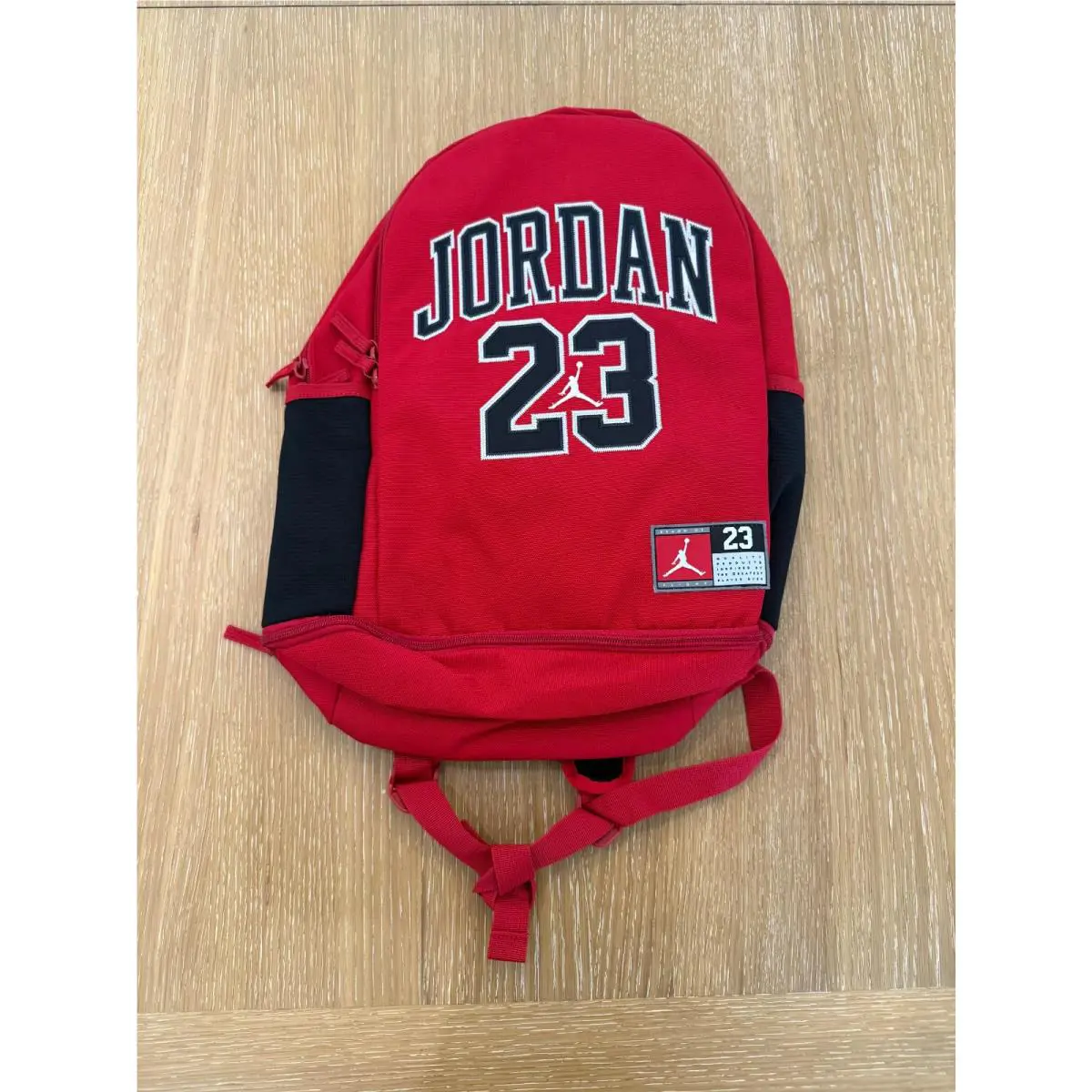 Air Jordan Jersey Backpack 23 Chicago Bulls Black Red 9A0780-023 Red by Nike