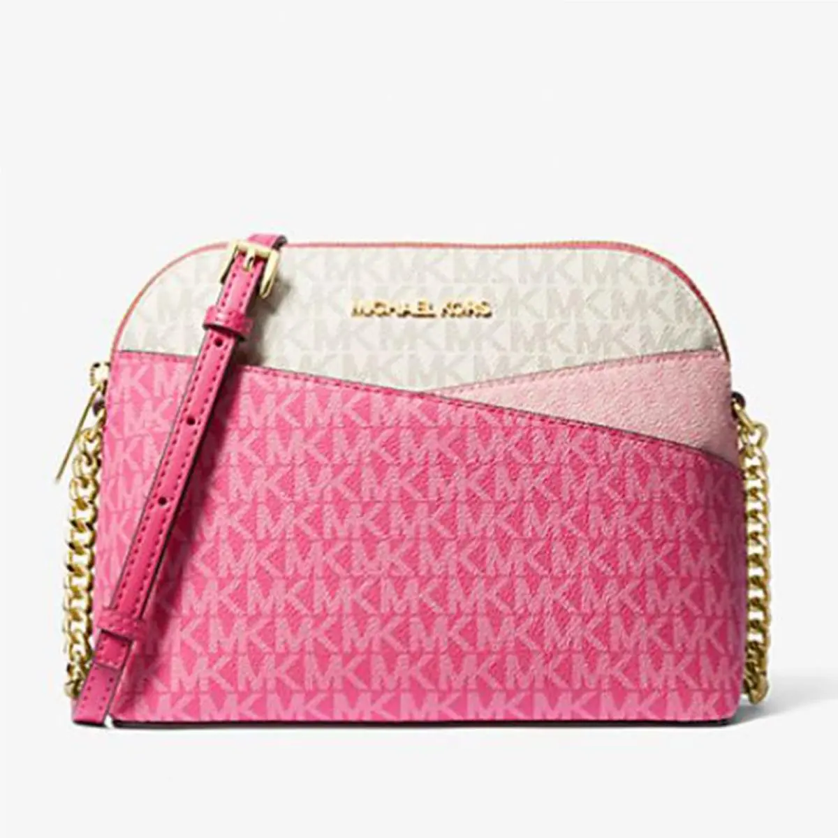 Michael Kors Jet Set Medium Dome Crossbody Leather Handbag35S3GTVC6V-Epink