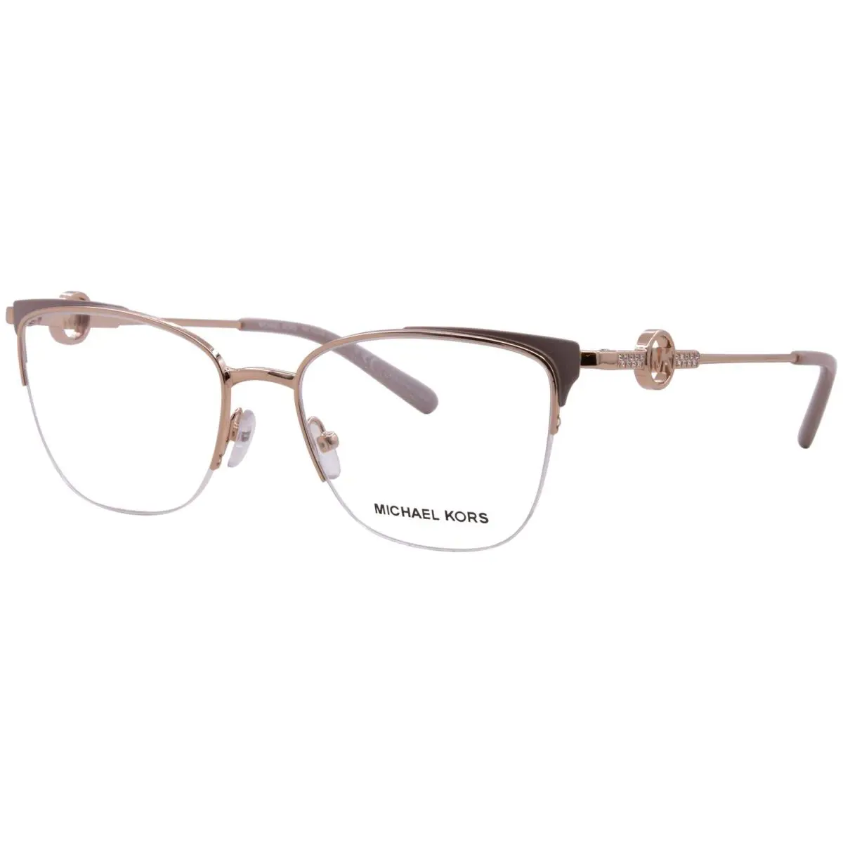 Michael Kors Odessa MK3044B 1108 Eyeglasses Women`s Rose Gold Semi Rim 51mm