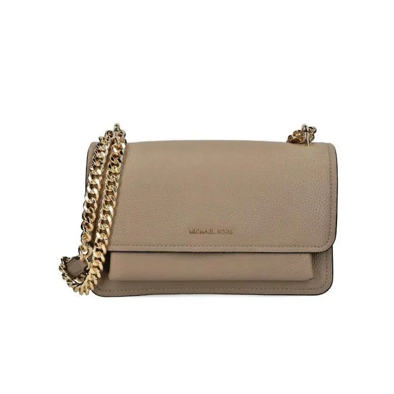 Michael Kors Women`s Claire Lg Leather Shoulder Bag - Husk