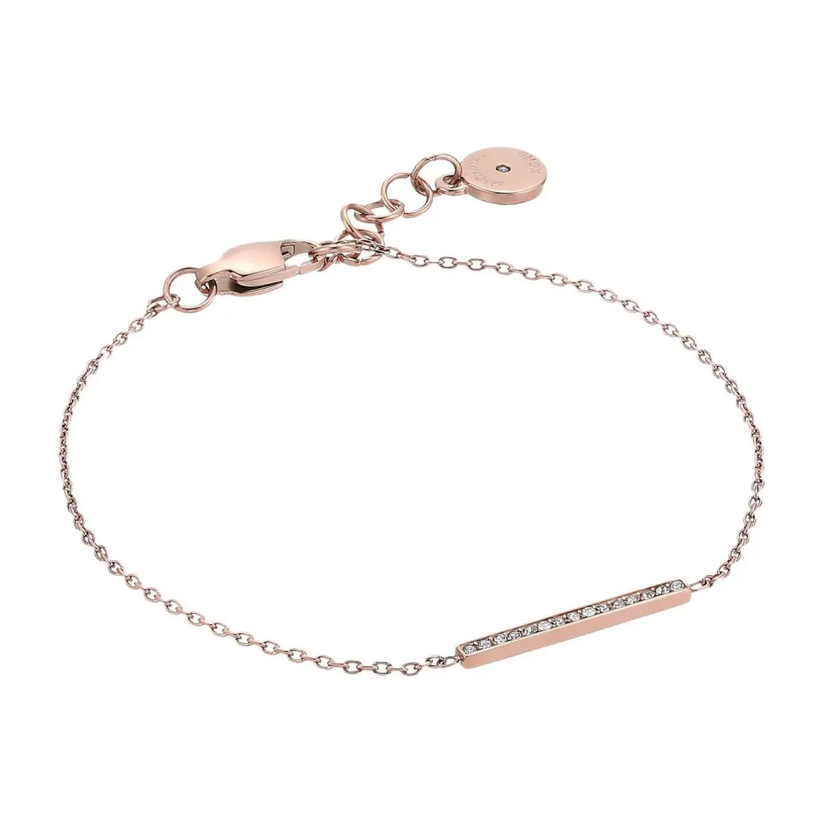 Michael Kors Brilliance Rose Gold Chain Bracelet Crystals MKJ3753791 + MK Box