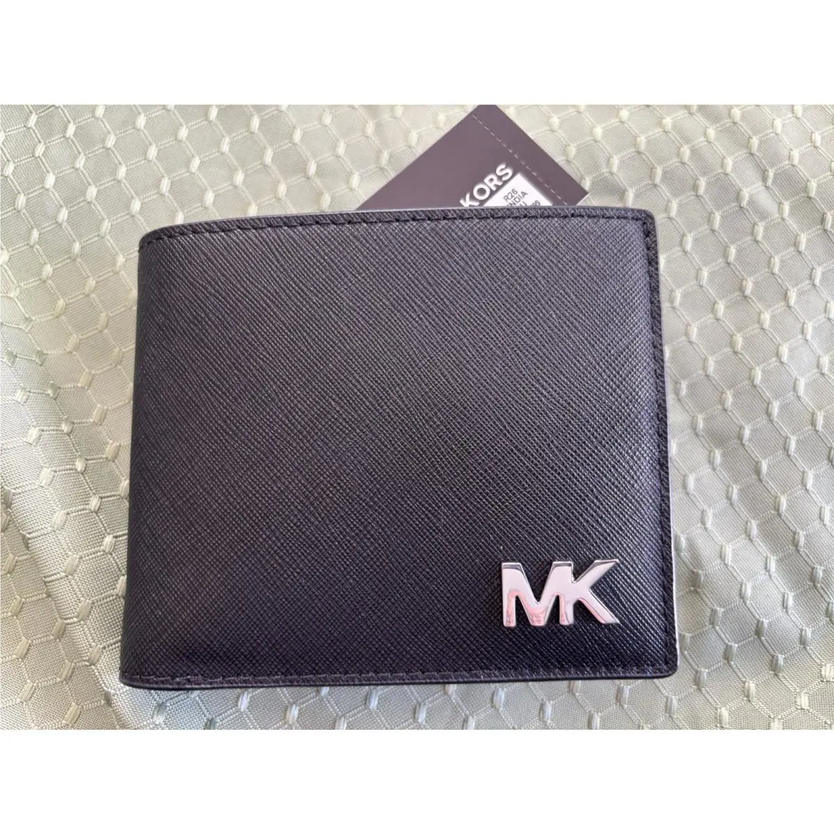 Michael Kors Cooper Leather Billfold Wallet with Coin Pouch Black