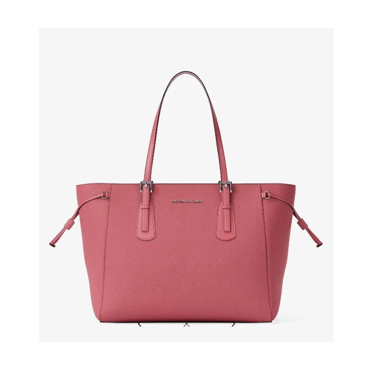 Michael Kors Outlet Voyager Large Saffiano Leather Tote Bag Hibiscus 35R6SV6T7