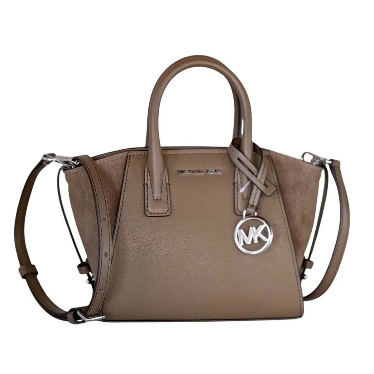 Michael Kors Avril XS Mini Satchel Shoulder Crossbody Bag Driftwood 35F4S4VCOL