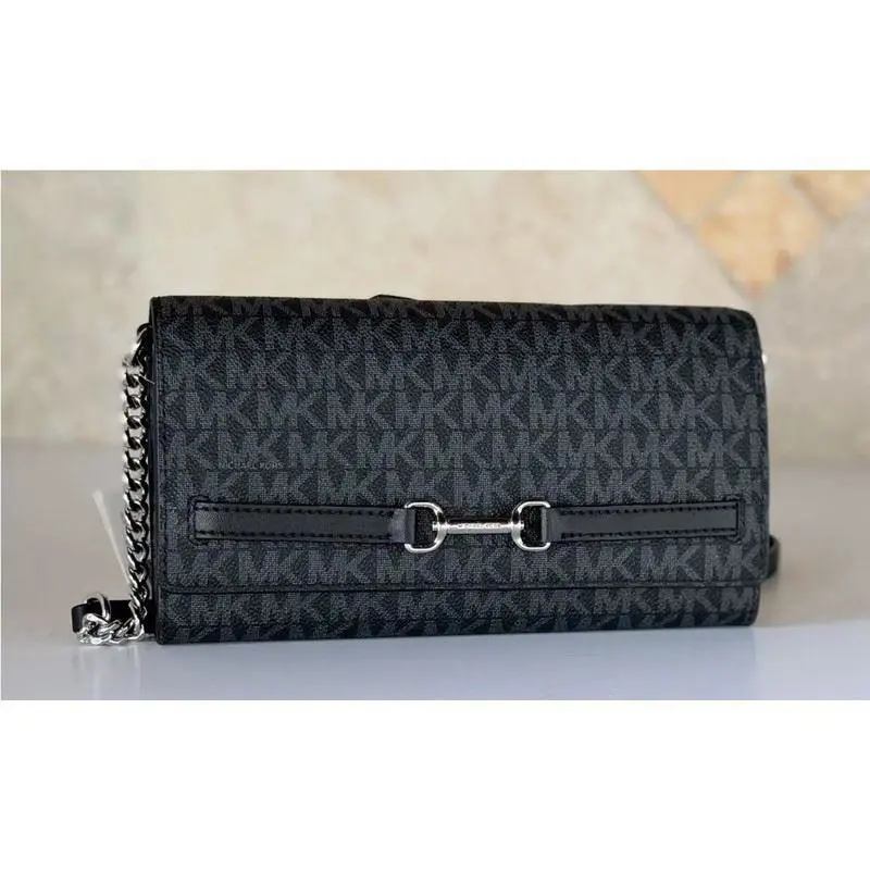 Michael Kors Carson LG Wallet On A Chain Shoulder Crossbody Bag 35S5S2ZC7B