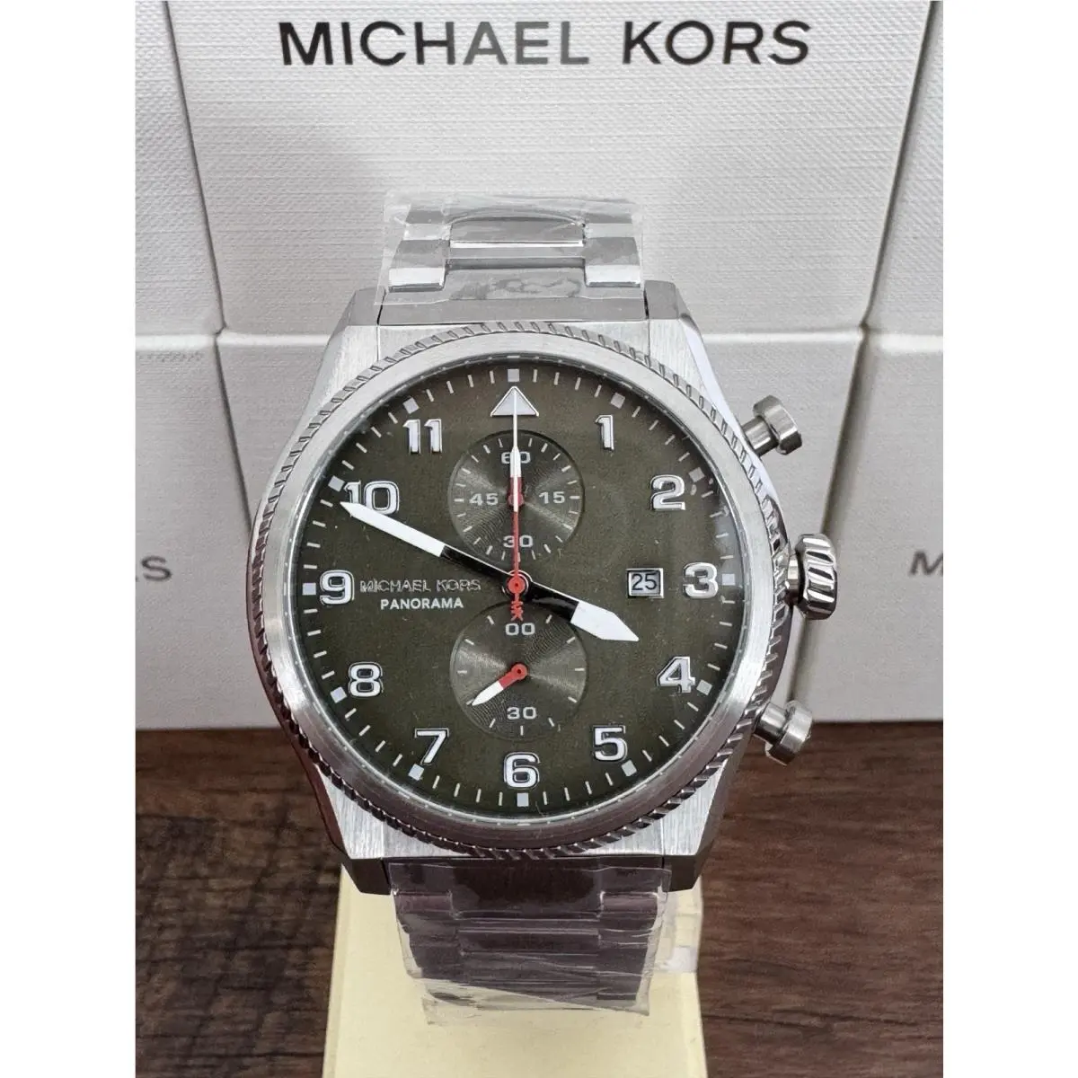 Watch Panorama MK9196 Men`s Silver by Michael Kors