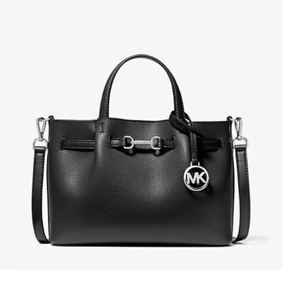 Michael Kors Outlet Carson Small Pebbled Leather Satchel 35S5S2ZS5T-001
