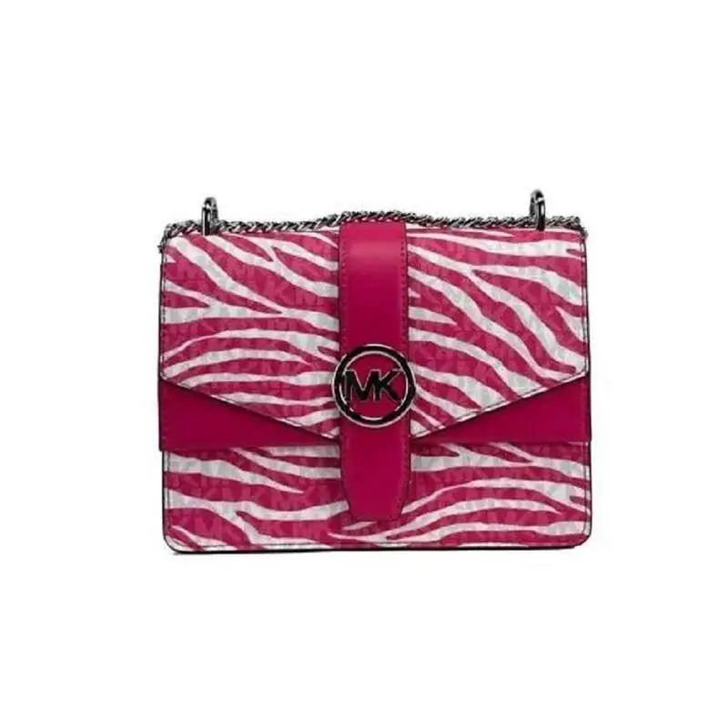 Michael Kors Flap Shoulder Crossbody Chain Bag Tote 35S5SGRC1V Dragonfruit