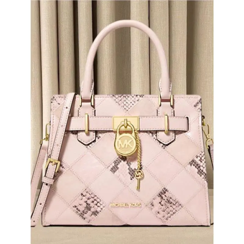Michael Kors Hamilton Small Crossbody Messenger Shoulder Satchel Bag Pink